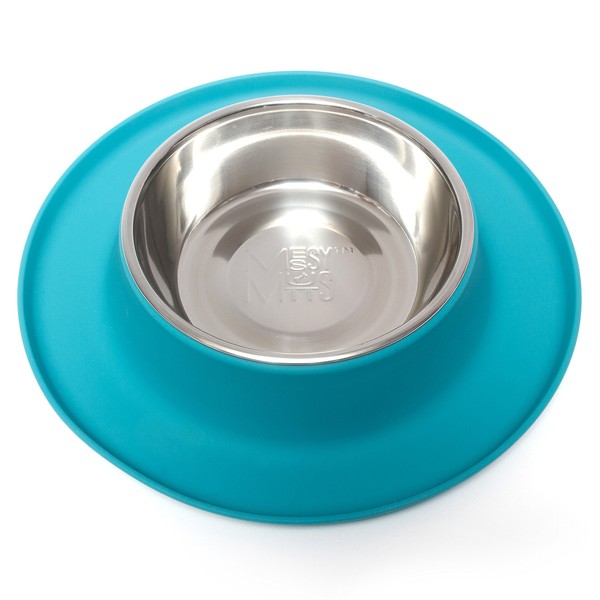 Messy Mutts Single Silicone Feeder with Stainless Bowl | Non-Skid