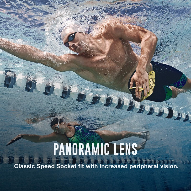 Speedo anteojos de natación unisex para adultos, Speed Socket 2.0,