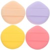 WOONEKY 4pcs Round Foundation Sponge Makeup Powder Blending Sponges for