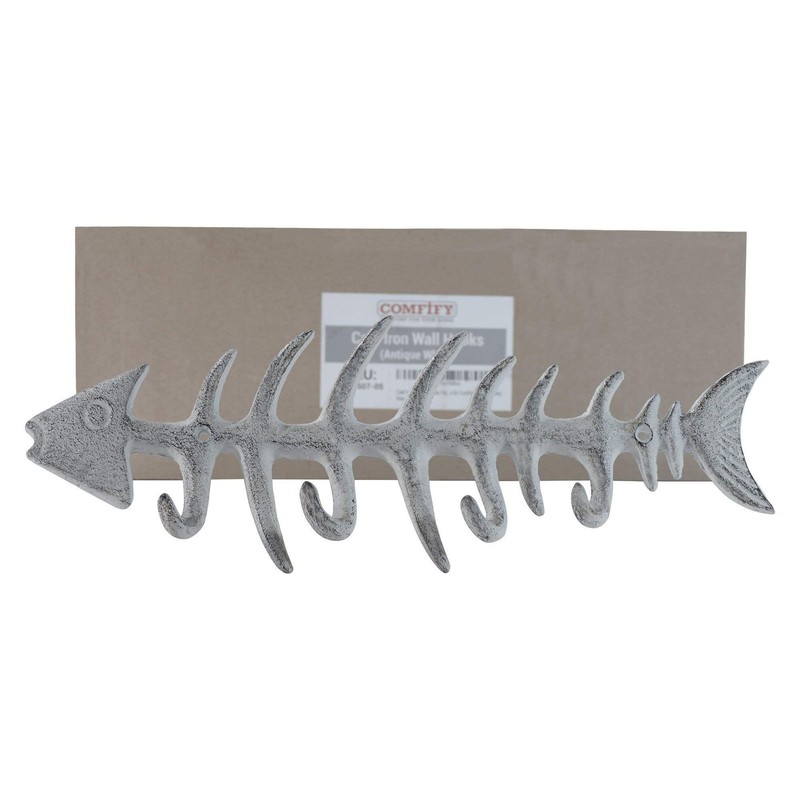 Decorative Fish Bones Wall Mount Towel Rack by Comfify -