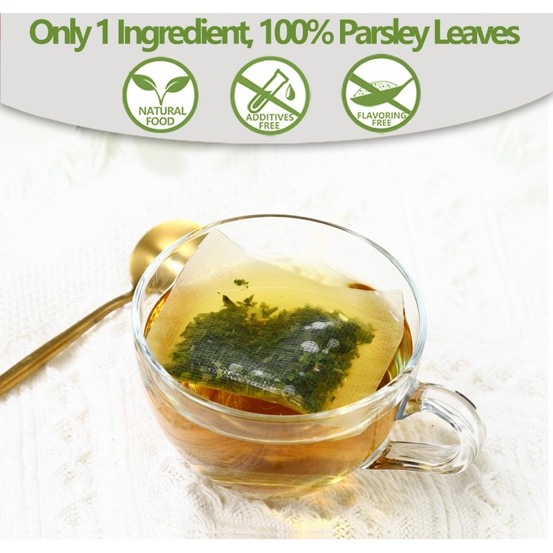 Premium 60 Parsley Tea Bags, Made with 100% Natural Parsley