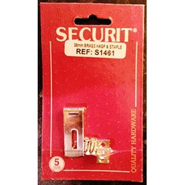Securit Brass Hasp & Staple 38mm - S1461