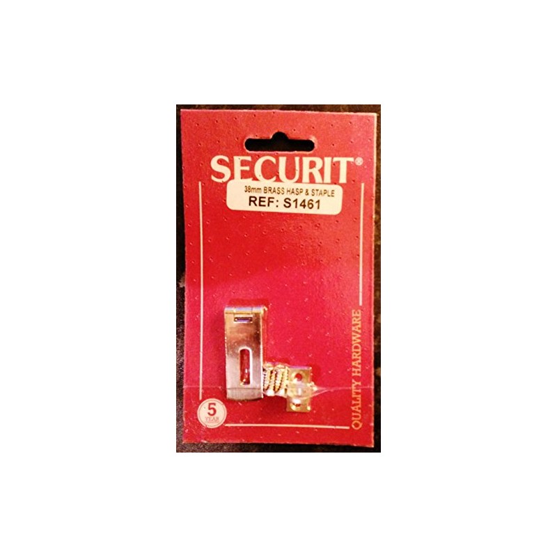 Securit Brass Hasp & Staple 38mm - S1461