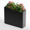 GSK Tall Black Metal Planter Box Divider Easy Assembly Modern