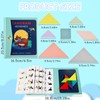 CUVZORA Tangram Magnetic, Children's Learning Toy, Travel Games for Travel,