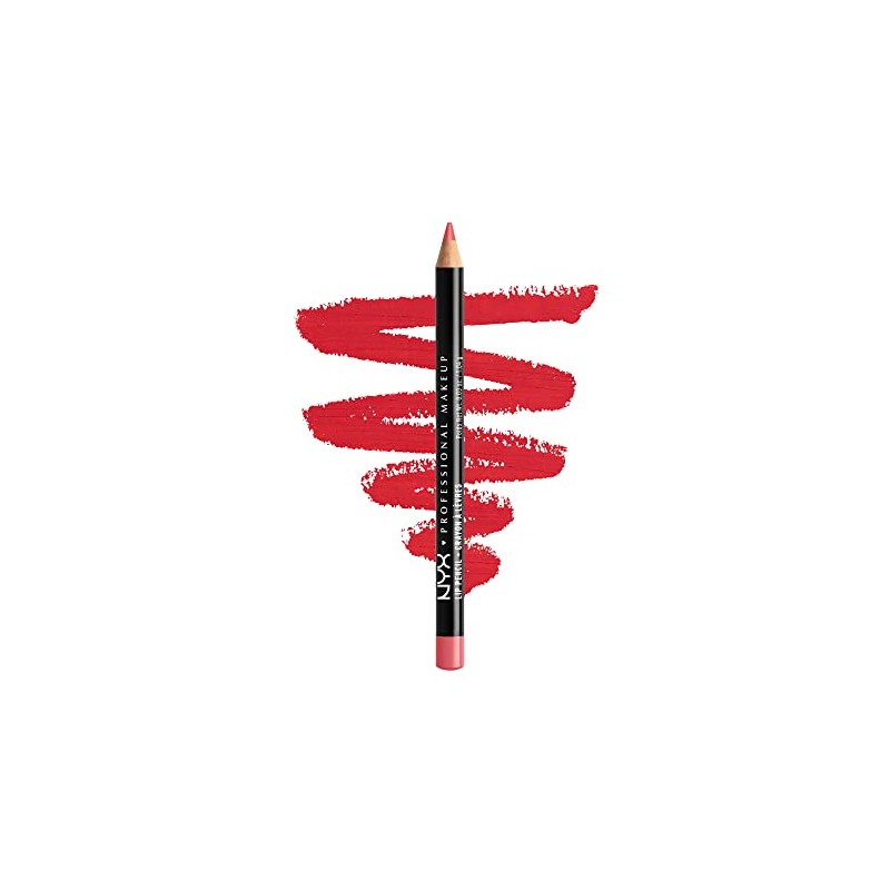 NYX PROFESSIONAL MAKEUP Slim Lip Pencil, Hot Red, 0.03 Ounce