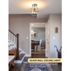 Bagood 8 Inch Mid Century Ceiling Light Modern Gold Semi