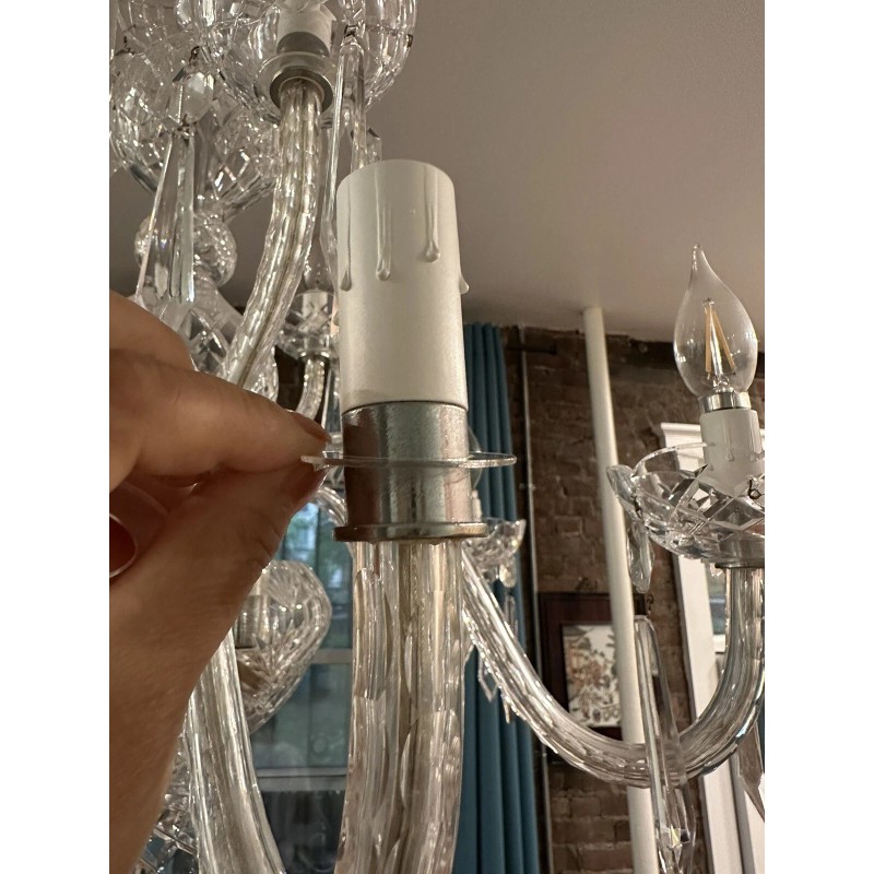 Waterford 5 CLEAR ACRYLIC 1 -1/2" WASHERS FOR Waterford Chandelier