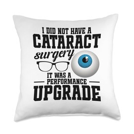 Cataract Repair Cataract Surgery Eye Surgery Recovery Throw Pillow