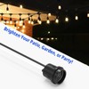 ThunderWay 12 Pack Water-Resistant Lamp Socket, Black Pigtail Lamp Holder