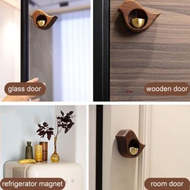 Magnetic Attached Doorbell for Kids Bedroom,Shopkeepers Bell for Door Opening,Wall Mounted Bells for Open Door Alert,Store Entry Door Chime,Decor Entry Doorbell