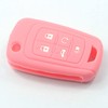 kcpros 2Pcs Rubber Silicone 5 Buttons Flip Smart Key Fob