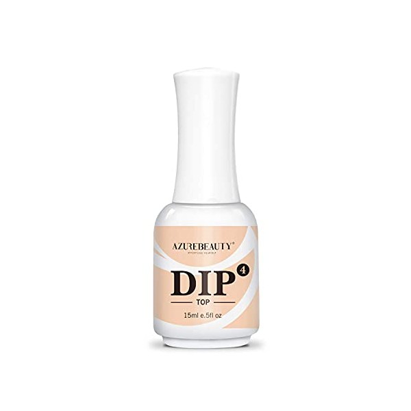 AZUREBEAUTY Dip Powder Top Coat 15ml for Nail Dipping Powder Set French Nails Art Manicure Beginner DIY Salon
