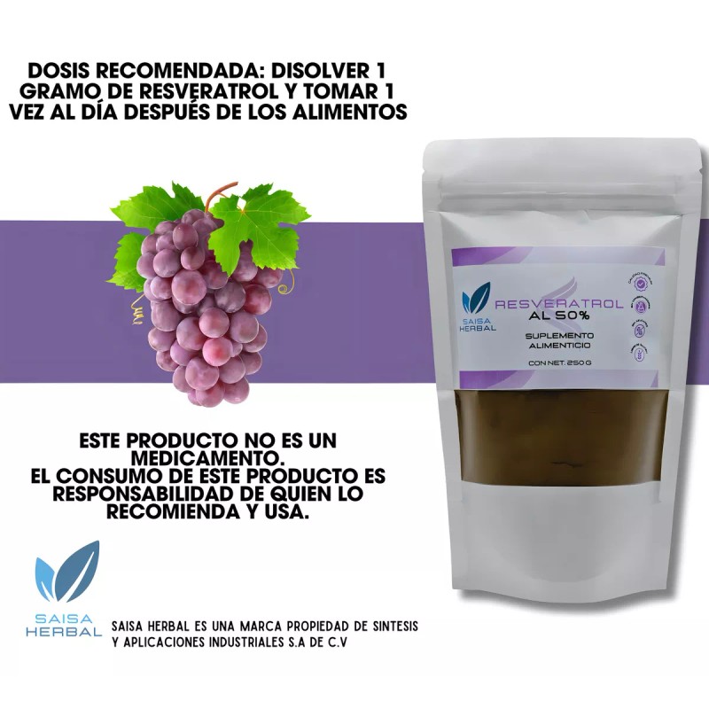 Saisa Herbal Resveratrol Puro Bolsa Con 250 G Saisa Herbal
