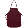 DayStar Apparel 250 Two Pocket Child Bib Apron, Maroon
