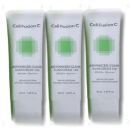 Cellfusion C 셀퓨전씨 어드밴스드 클리어 썬스크린 50ml 3개 SelFusion C Advanced Clear Sunscreen 50ml 3pcs [1.3 pieces]
