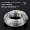 BENECREAT 9 Gauge (3 mm) Transparent PVC Plastic-Coated Aluminium Wire