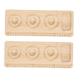 Gatuida 2pcs Wood Bead Board for Bracelet Making: Jewelry Design Plate Anklet Design Beading Mat - Bead Sorting Tray for DIY Crafting