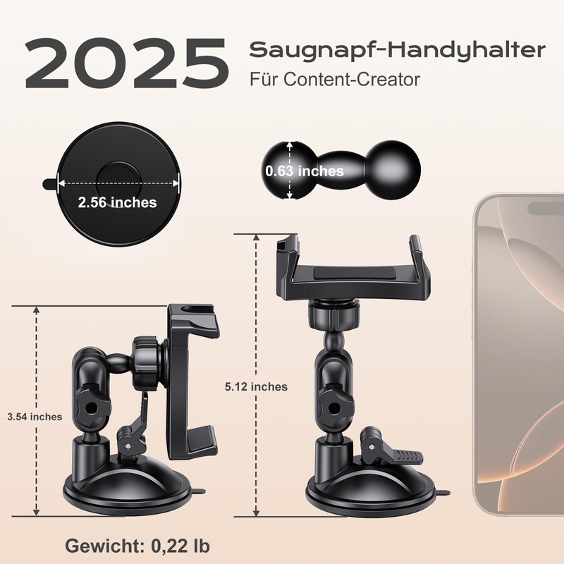 MAGJIEYX Compatible with MagSafe Car Mount, Magnetic Phone Holder for