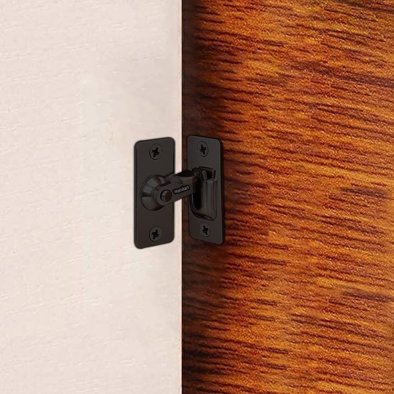 Door Hasp Latch 90 Degree, Stainless Steel Safety Angle Locking