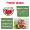 Cute Watermelon Shape Ceramics Planters, Ceramic Succulent Pots with Drainage