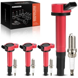 A-Premium (Blue) Set of 8 Ignition Coil Pack and Iridium Spark Plugs Compatible with Toyota Camry 2010-2017, RAV4 2009-2018, Highlander 2009-2019, Sienna 2011-2013, Venza 2009-2015, 2.5L 2.7L