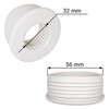 SKIR'CO Pack of 5 White 56 x 32 mm Rubber
