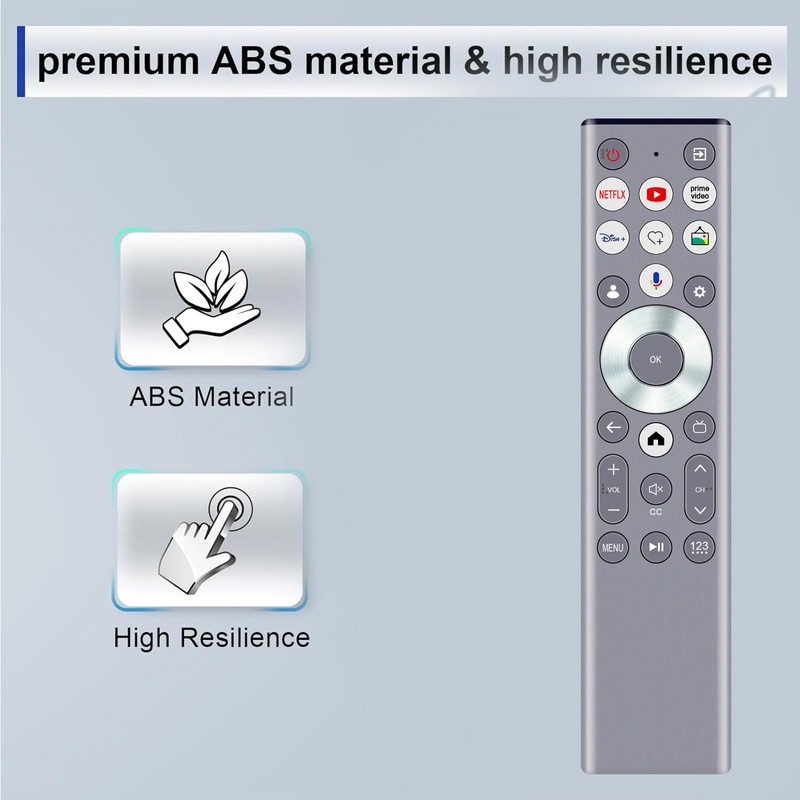 New Replacement Voice Remote Control fit for Hisense QLED 4K