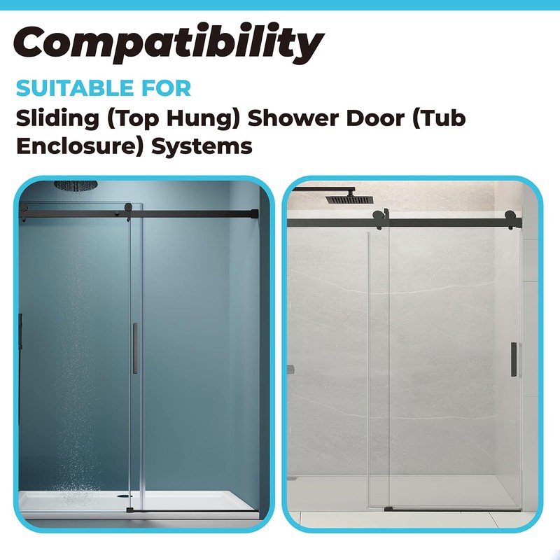 PalpitateC M6219 Sliding Shower Door Bottom Guide fits for Sliding