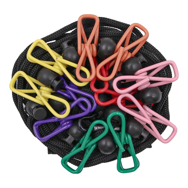 Hsthe Sea Clothespins for Camping Camping Accessories Travel Clothesline with