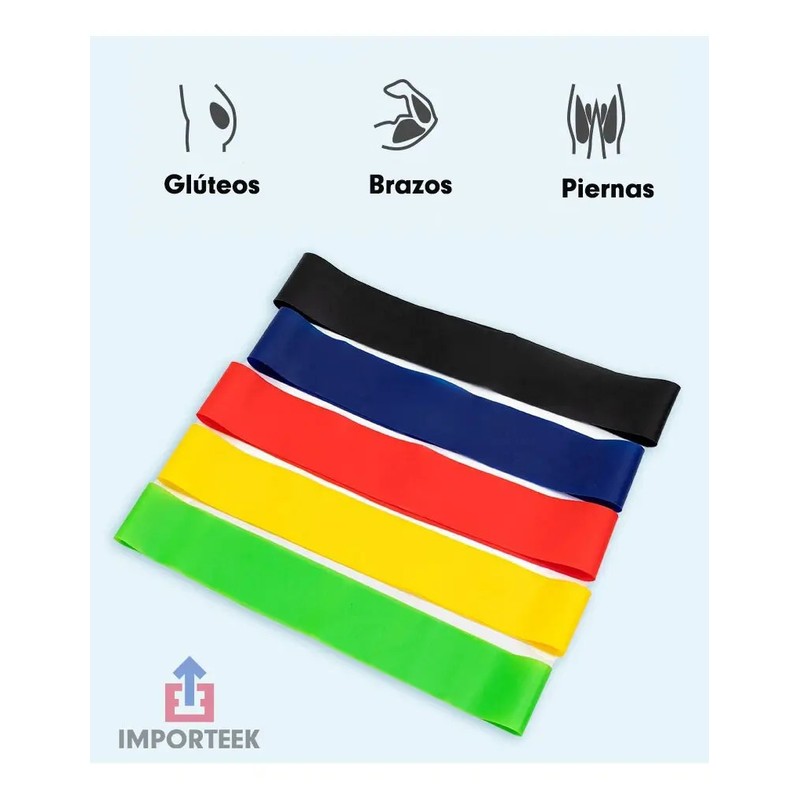 Bandas Ligas Resistencia Elastica Ejercicio Fitness Gimnasio