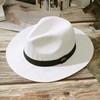 GEMVIE Panama Hat Men Women Wide Brim Straw Hat Fedora