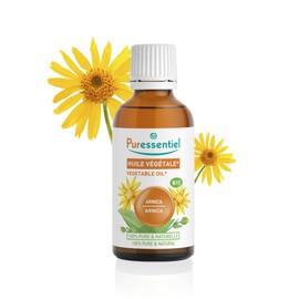 Puressentiel - Arnica Organic Vegetable Oil, Cold-Pressed, Organic Certified, 100% Pure and Natural, After Sports, Muscle Tension, Vegan and Cruelty Free, 50 ml, After Sports, Muscle Tension