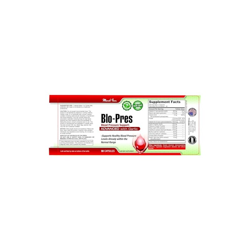 Blo-Pres Blood Pressure Support - Blopres Supports Healthy Blood Pressure