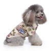 Tangpan Hawaiian Beach Coconut Tree Print Dog Shirt Summer Camp