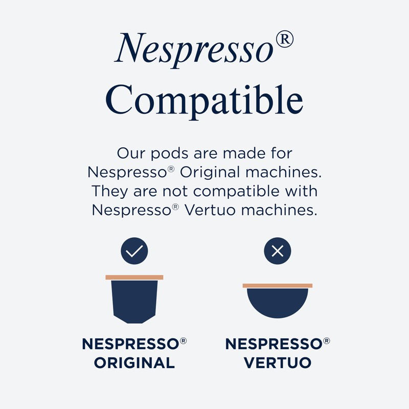 CafePod Coffee Pods Nespresso Compatible Decaf Espresso 60 Aluminium Capsules