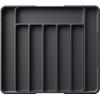 Kitsure Cutlery Tray for Drawer, Extendable Drawer Organiser, Large, Black,