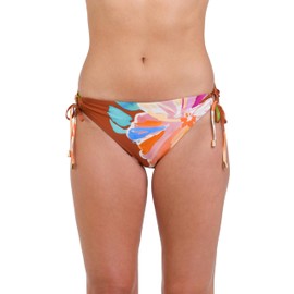 La Blanca Women's Side Tie Hipster Bikini Bottom, Cinnamon//Saharan Sands, 4