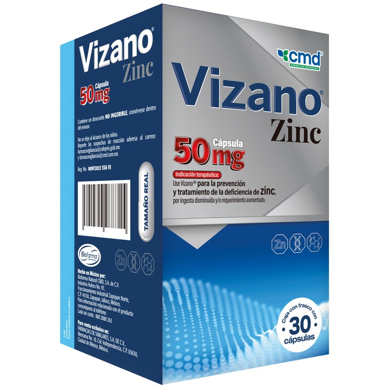 CMD - VIZANO - Zinc 50 mg - Medicamento Vitamnico