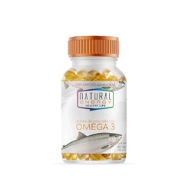 Natural Energy  Omega 3 Suplemento Alimenticio con Aceite de Pescado EPA y DHA Alta Concentración 120 Cápsulas Blandas Sin Gluten y Sin Azúcar