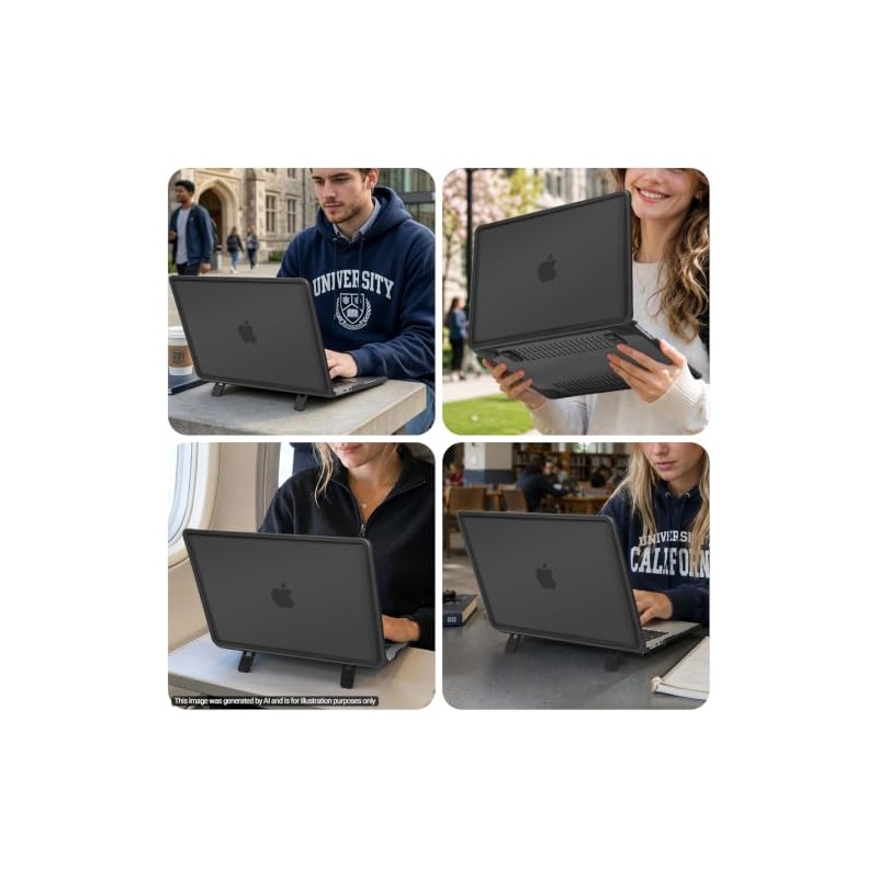 MOSISO Funda Compatible con MacBook Air 13.6 Pulgadas M5 A3449