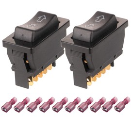 Gebildet 2pcs 5-Pin DPDT DC12V 24V Momentary Window Regulator Switch Universal Electric Window Regulator
