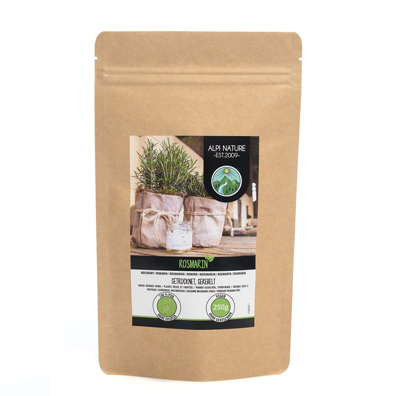 Rosemary dried (250g, 8.8 oz), 100% pure and natural for