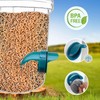 Chicken Feeders No Waste 4 Ports + Holesaw, Automatic Chicken
