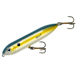 Heddon Super Spook Topwater Fishing Lure for Saltwater and Freshwater, Foxy Shad, Super Spook Jr (1/2 oz)