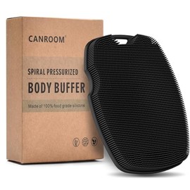 Canroom Exfoliante Corporal de Silicona - Infundido con Anti Zinc - Cerdas Altamente Elásticas Exfoliante Corporal para Ducha, Reducción de Celulitis,