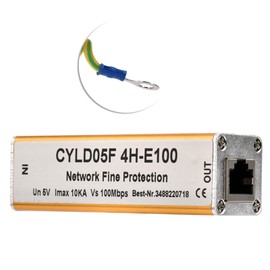 ETHERNET Network Surge Protector Large Capacity Arrester for Monitoring Systems