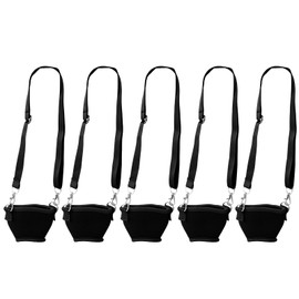 5Pcs Wine Glass Neck Holder Neoprenes Sleeve With Adjustable Neck Strap Wine Glass Lanyard Necklace For Wine Walking