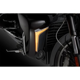 ZYTIGHTER Waterproof LED Lower Fairing Turn Signal Running Light Fit for Indian Challenger Models 2020-2024,for Pursuit Models 2022-2024 Motorcycle Amber Cold Lamp