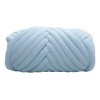 Terciopelo Chunky Yarn Arm Knitting Pet Bed Azul Claro